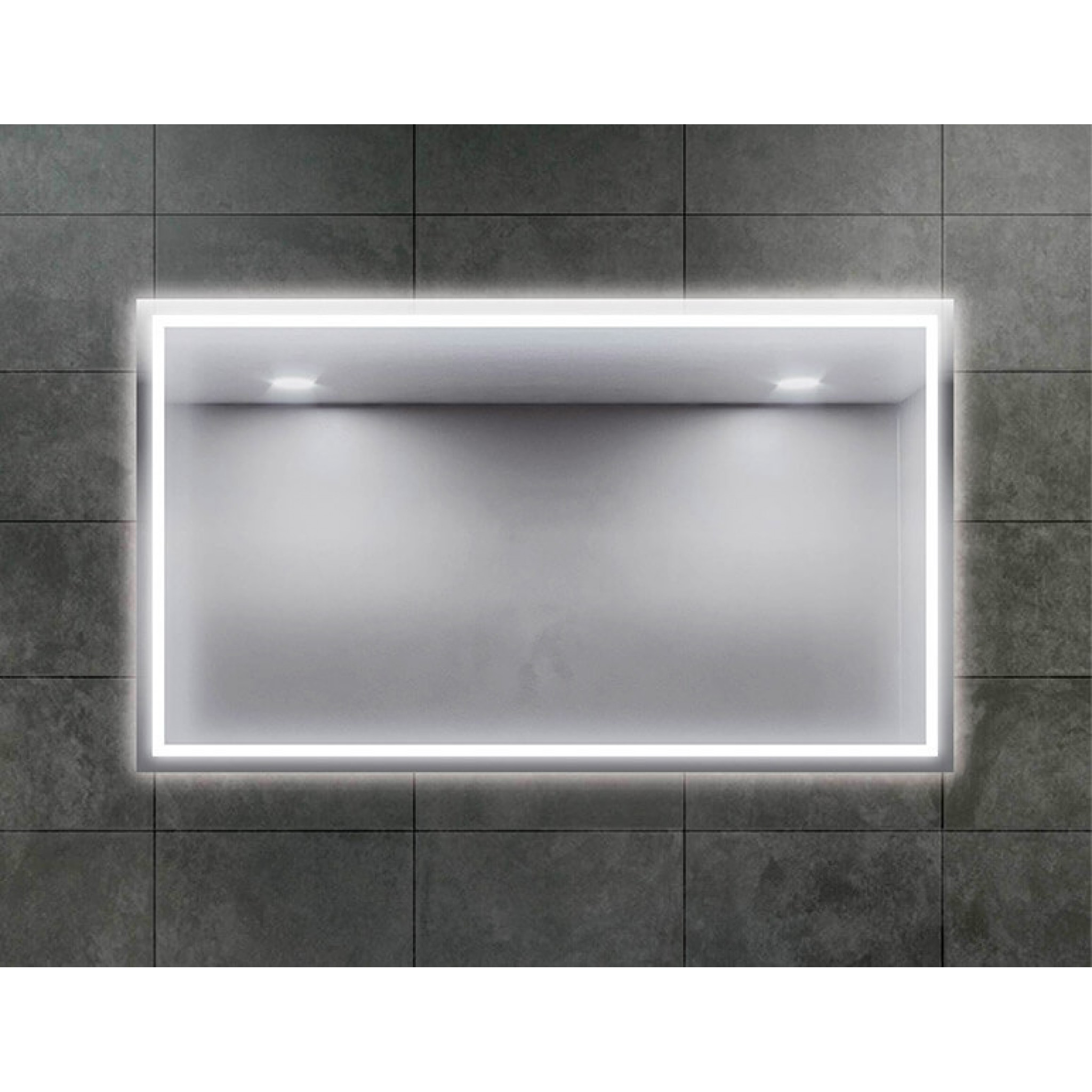 Illuminated LED Mirrors Rectangular Mitcham Plumbing Plus