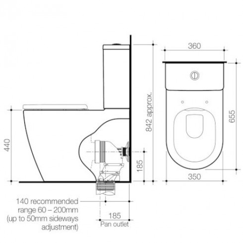 Urbane Ii Cleanaflush Toilet Suite 1